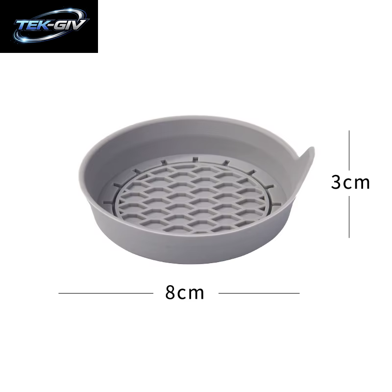 Universal 8 Cm Weiche Silikon Auto Tasse Untersetzer Anti-Slip Tasse Halter Wasserdicht Sieben-Proof Spill Untertasse Auto Innen Zubehör