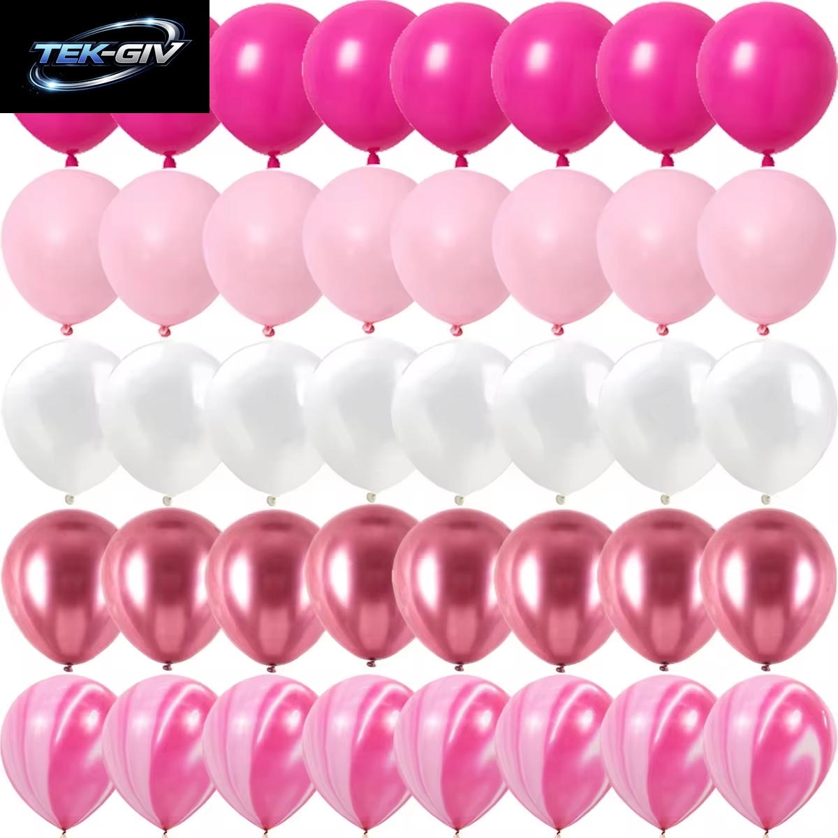 Rose Rosa Metall Latex Konfetti Konfetti Luftballons Hochzeit Dekorationen Matte Globos Neujahr Geburtstag Party Dekorationen