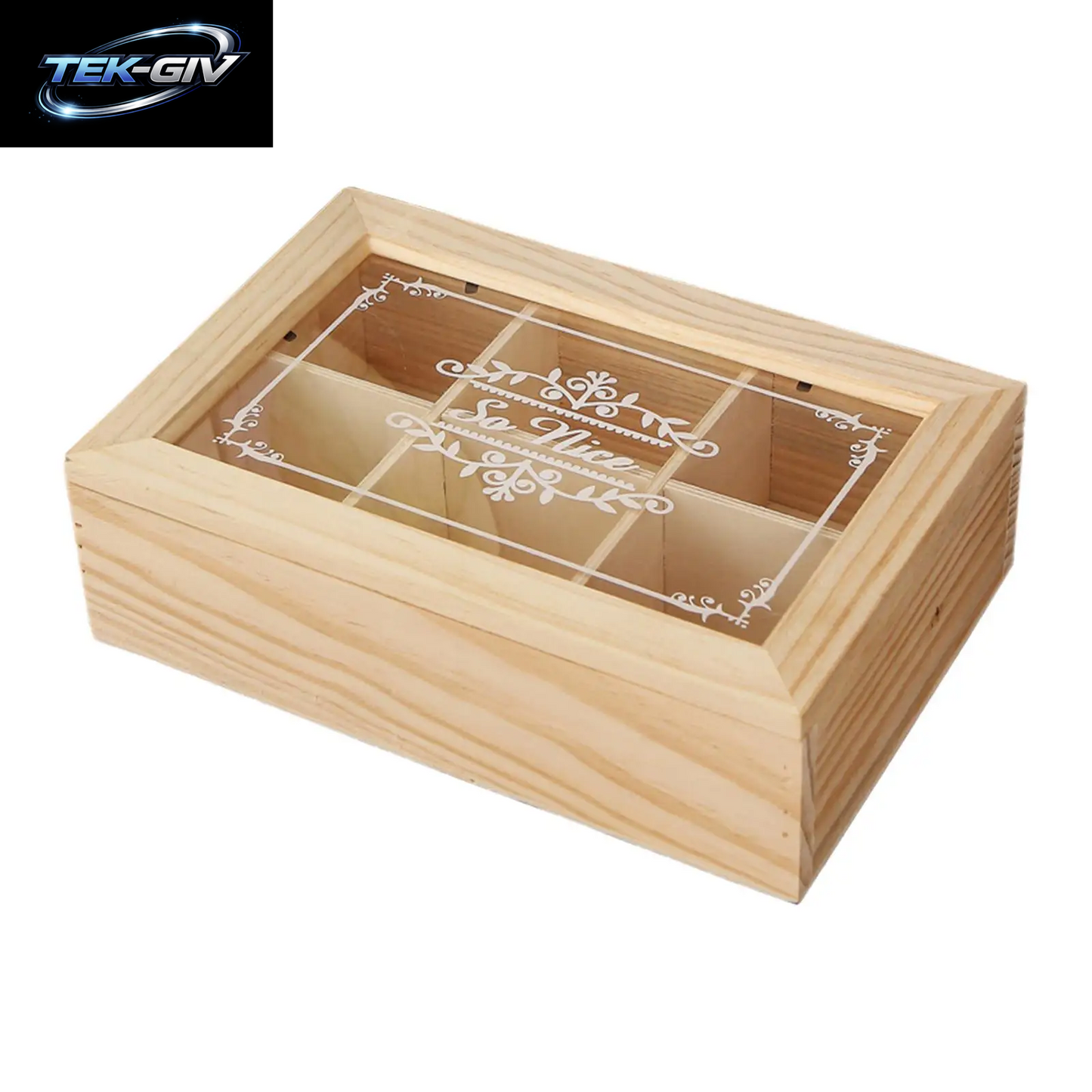 Holz Tee Kiste 6 Gitter Multifunktion Ale Tee Aufbewahrung Sbox Mit Deckel Teebeutel Halter Für Home Cabinet Küche Dekor Organisation