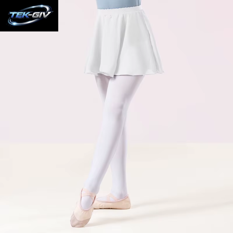 Ballettrock Für Mädchen, Tutu-Röcke Für Ballett, Tanz, Chiffon-Röcke, Elastische Taille, Kurzer Ballettrock Für Mädchen