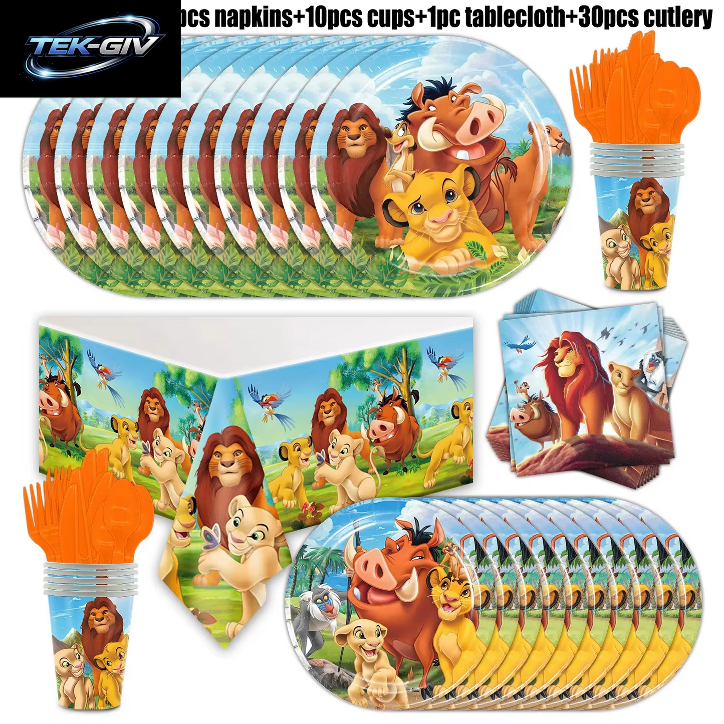Disney Der König Der Löwen Geburtstag Party Dekoration Neue Teller Tassen Servietten Tischdecke König Löwe Geburtstag Ballon Party Favor Ballon