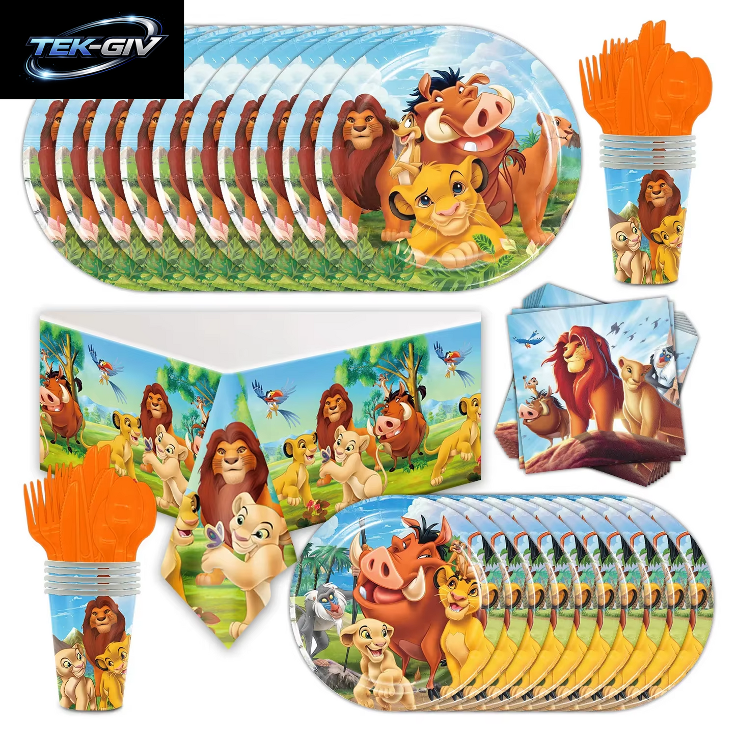 Disney Der König Der Löwen Geburtstag Party Dekoration Neue Teller Tassen Servietten Tischdecke König Löwe Geburtstag Ballon Party Favor Ballon