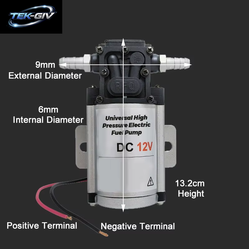 12V 24V Universal Hochdruck Elektrische Kraftstoff Pumpe Wasser Hochdruck Pumpe Membran Selbst Ansaugende Pumpe Für Auto