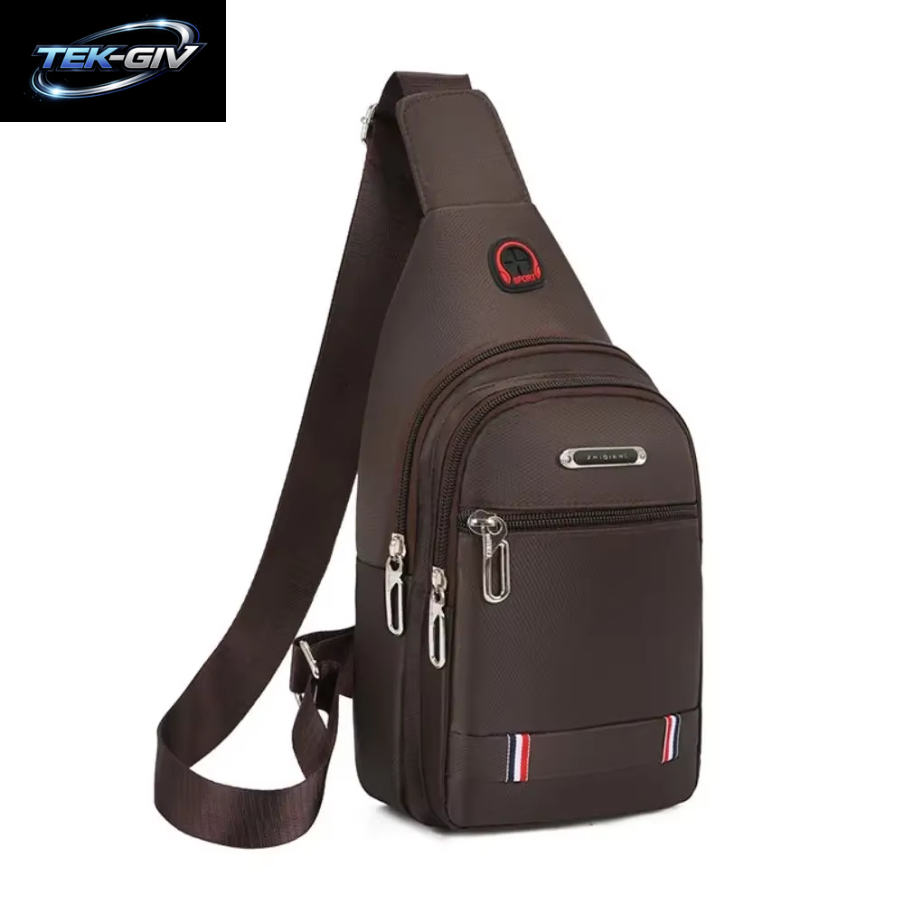 Schwarz Grau Braun Männer Messenger Bags Neue Rechteck Oxford Tuch Männer Umhängetasche USB Ladung Schulter Tasche Männlichen 3 Zipper Tasche