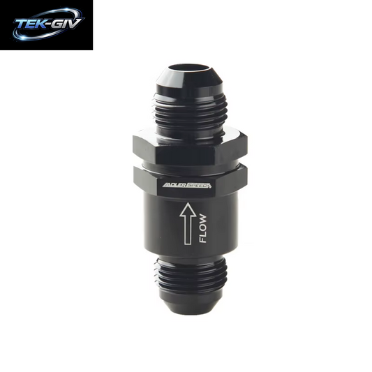 An6 An8 An10 An12 Aluminium Rückschlag Einweg-Rückschlag Ventil Kraftstoff-Efi-Anschluss Adapter Schwarz