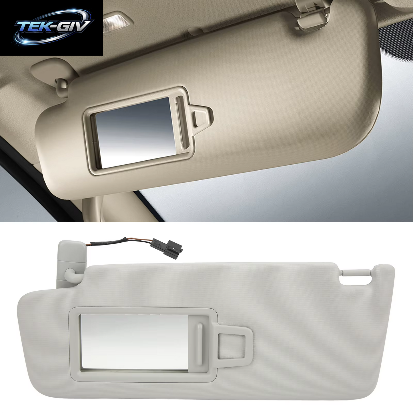 Auto-Sonnenblende, Linke Sonnenblende 5GG 857551 Auto-Innenzubehör-Ersatz Für VW MK7 2014 2015 2016 2017