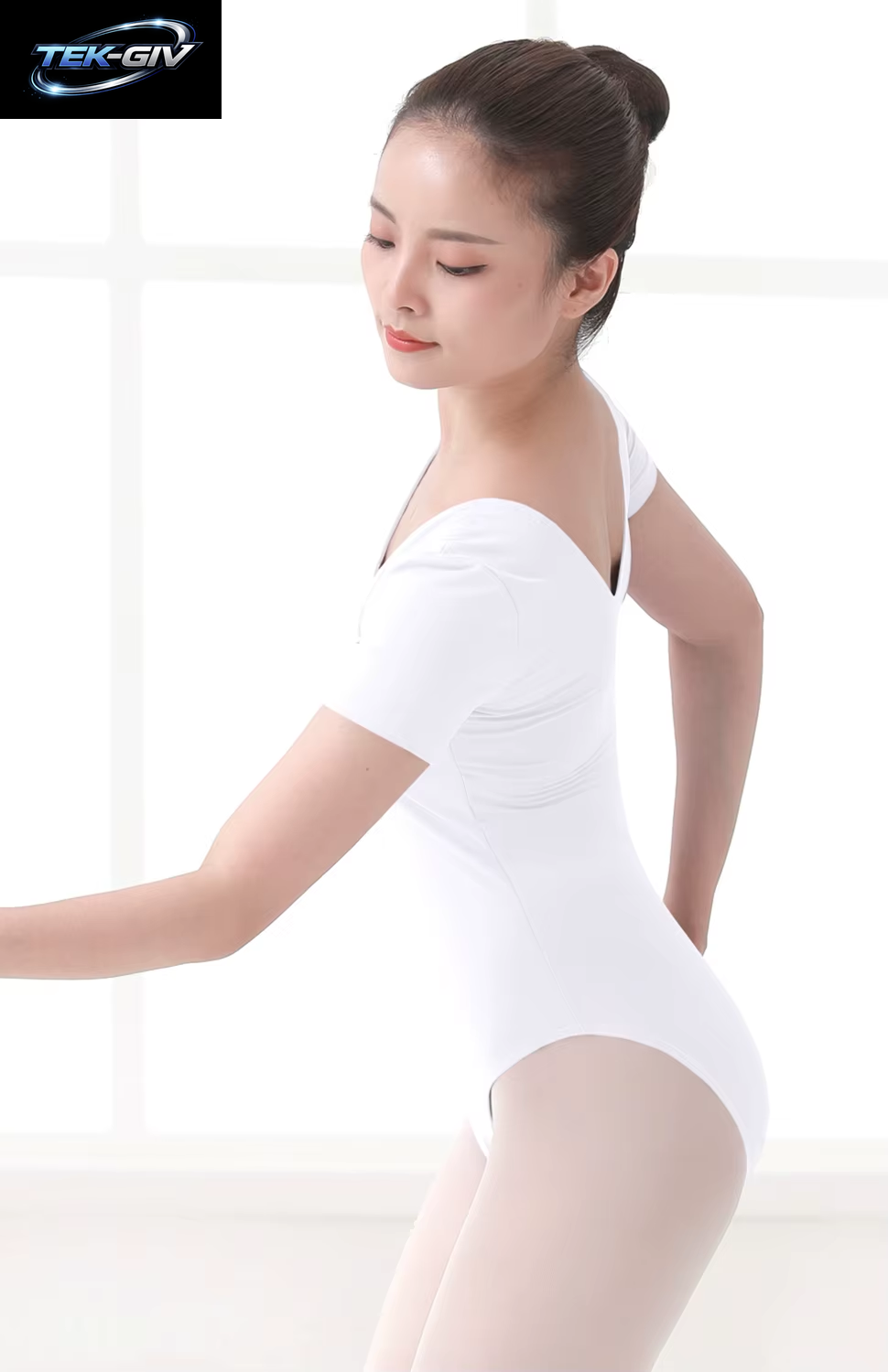 Ballett Trikot Erwachsene Hohe Qualität Praxis Ballett Tanzen Tragen Frauen Kurzarm Eleganz Dance Team Gymnastik Overall