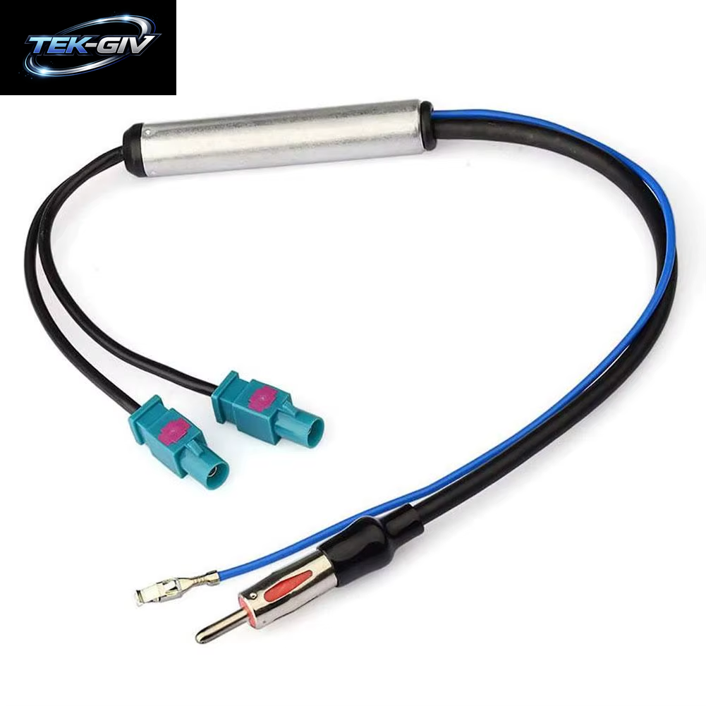 Auto Spezielle Radio Antenne AM/FM Audio Radio Signal Verstärker Dual Fakra RF Radio Antenne Antenne Adapter Für AUDI 18,1 ZOLL