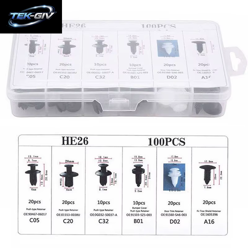 Universal Auto Befestigungen Clip Mixed Körper Push Automotive Klemmen Retainer Fußmatten Clips Auto Näher Tür Für Körper Reparatur Werkzeuge