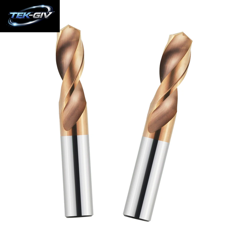TOOLEYE HRC55 ° Wolframkarbid-Bohrer, Metallbohrer Für Cnc-Drehmaschine, Edelstahl, Bohren, Hartes Metallbearbeitungswerkzeug, 0,5–20,0 Mm
