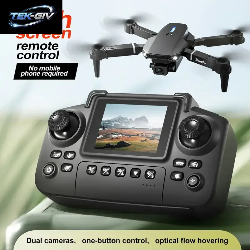 2025 E88 Drohne HD Dual-Kamera, Bildschirmsteuerung, Kein Telefon Erforderlich, Ein-Tasten-Start/Rückgabe, Wlan-App, Usb-Aufladung, Sturzsicher,