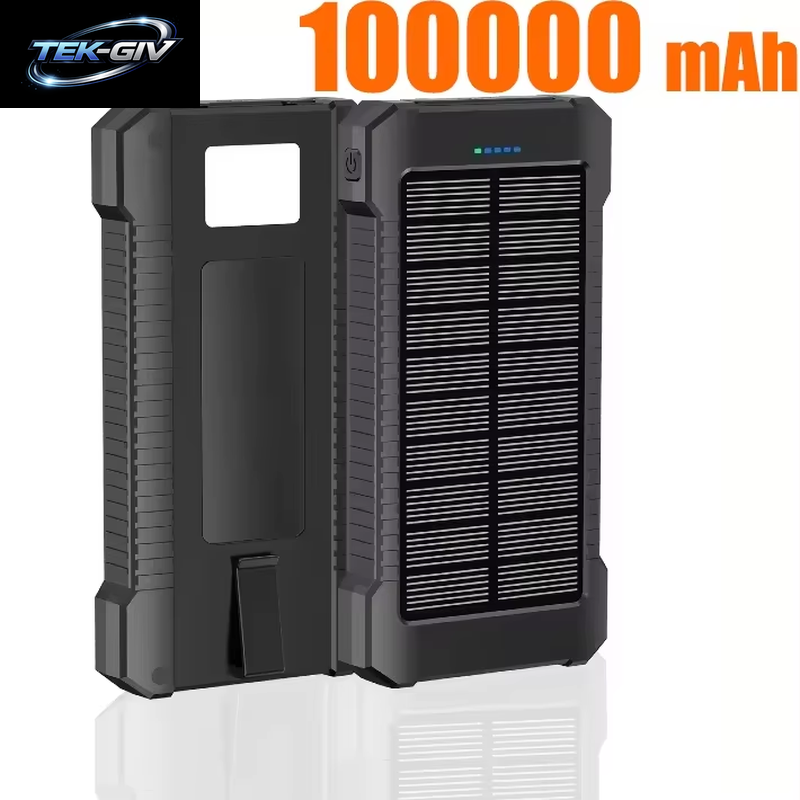 Xiaomi 500000 Mah Wasserdichte Outdoor Solar Power Bank Dual USB Reise Tragbare Solar Telefon Ladegerät Solar Powerbanks Für Camping