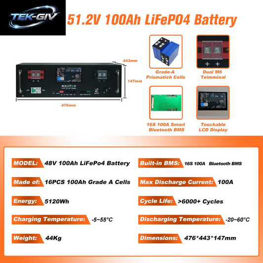 EU PL Stock 48V 300Ah Lithium Lifepo4 Akku 15Kwh 100Ah 120Ah 200Ah 400Ah Eingebautes 200A BMS 6000+ Zyklus Für Solaranlage