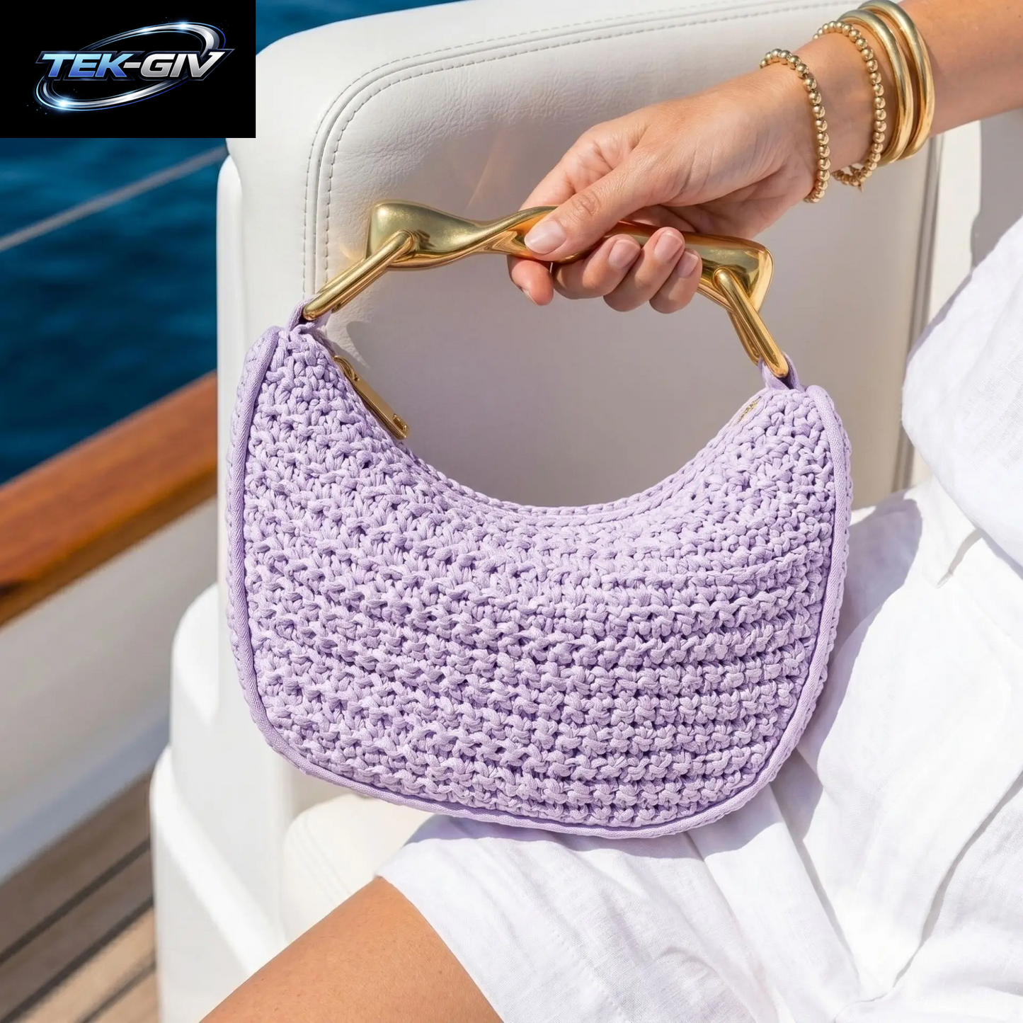 Lässige, Modische, Vielseitige Metall-Kissen-Tasche Aus Gewebtem Stroh Für Den Urlaub Am Meer, Boston-Clutch-Umhängetasche