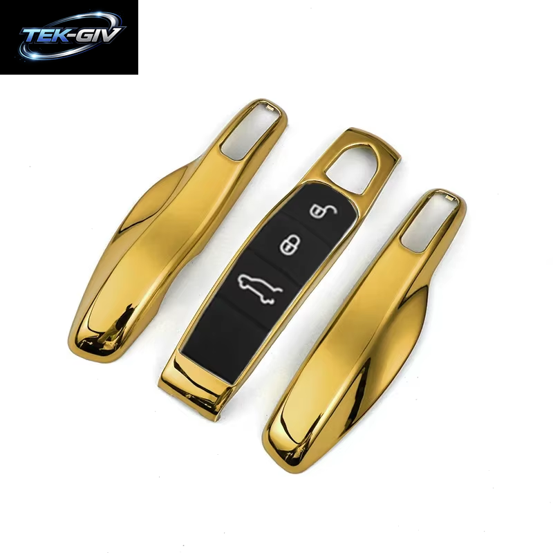 Auto Smart Remote Key Case Fob Abdeckungen Set Shell Für Porsche Panamera Spyder Carrera Macan Boxster Cayman Cayenne 911 970 981 991