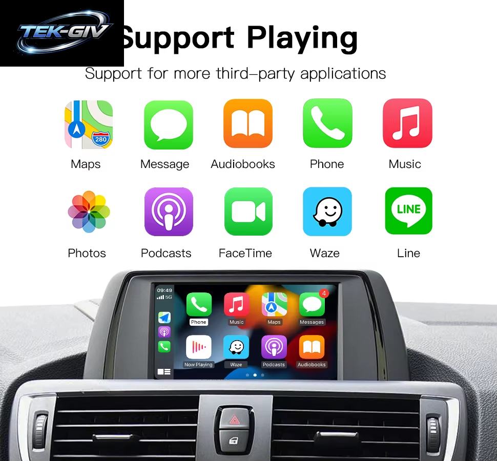 CARABC Wireless Carplay Für BMW MINI F30 F31 F20 F21 F10 F01 X5 E70 X3 F25 NBT CIC System Android Auto OEM Integrationsmodul