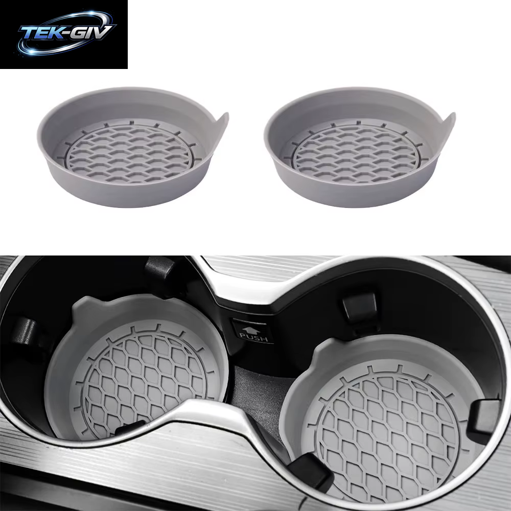Universal 8 Cm Weiche Silikon Auto Tasse Untersetzer Anti-Slip Tasse Halter Wasserdicht Sieben-Proof Spill Untertasse Auto Innen Zubehör