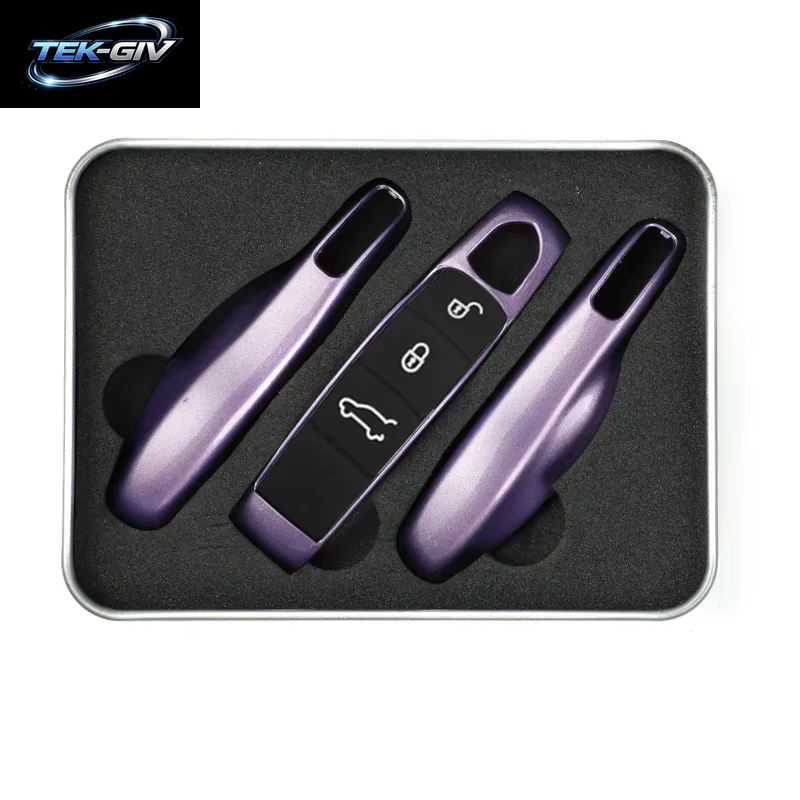 Auto Smart Remote Key Case Fob Abdeckungen Set Shell Für Porsche Panamera Spyder Carrera Macan Boxster Cayman Cayenne 911 970 981 991