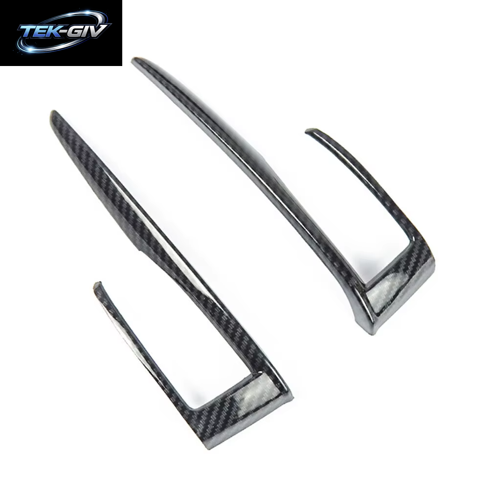 2PCS Carbon Fiber Innen Getriebe Shift Box Streifen Abdeckung Trim Für Honda Civic 2016-2020 Center Konsole Dashboard Dekorative Rahmen