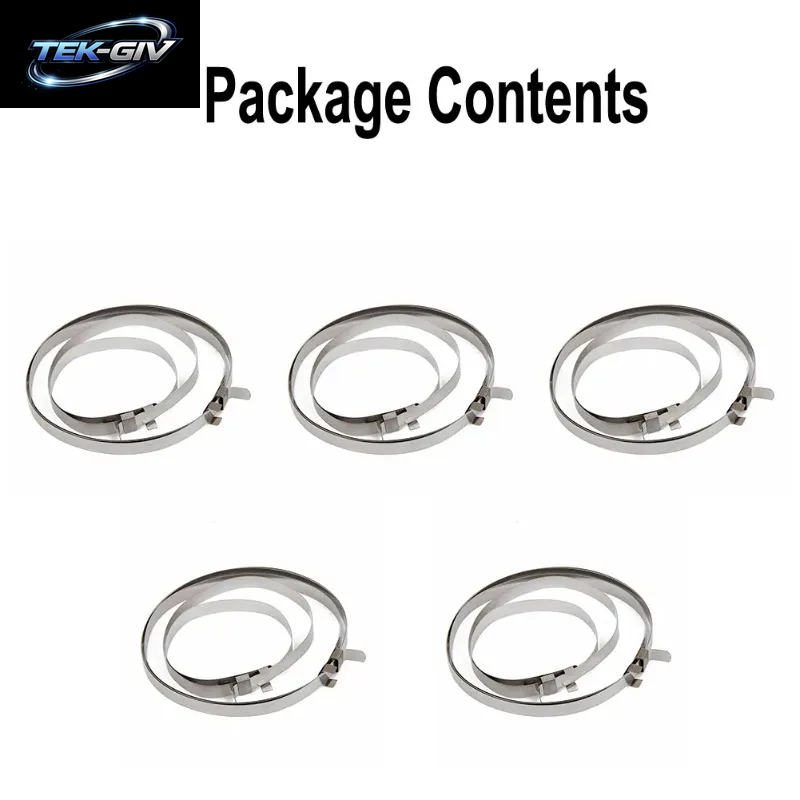 10PCS CV Boot Clips Kit Einstellbare Edelstahl Achse Kupplung Welle Guide Clamp CV Guide Clamp Kit Universal Auto ATV CV