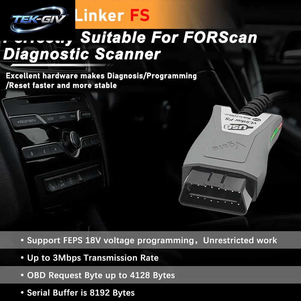 Vgate Vlinker FS ELM327 Für Ford Forscan HS/MS-CAN ULME 327 OBD 2 OBD2 Auto Diagnose Scanner Interface Werkzeuge OBDII Für Mazda