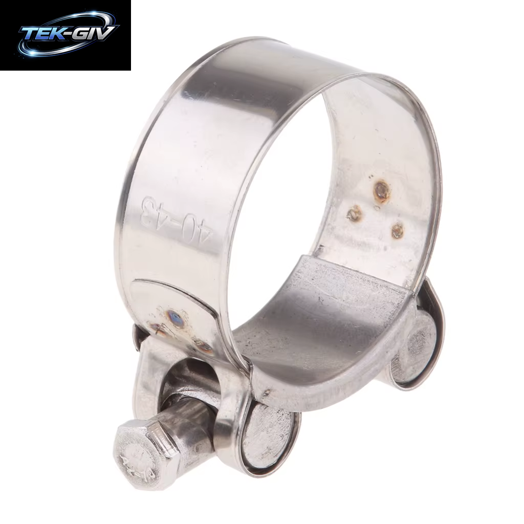 Motorrad-Auspuffrohrschellen, Clip, Passend Für Größe 32–35/36–39/40–43/44–47/48–51/52–55 Mm, Edelstahl-Auspuffklemme