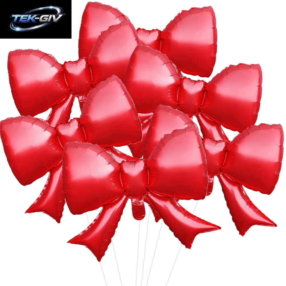 6 Stücke Baby Rosa Schleife Ballon Fliege Rosa Ballon Mini Bogen Ballon Hochzeit Braut Dusche Mädchen Geschenk Ballon Dekoration