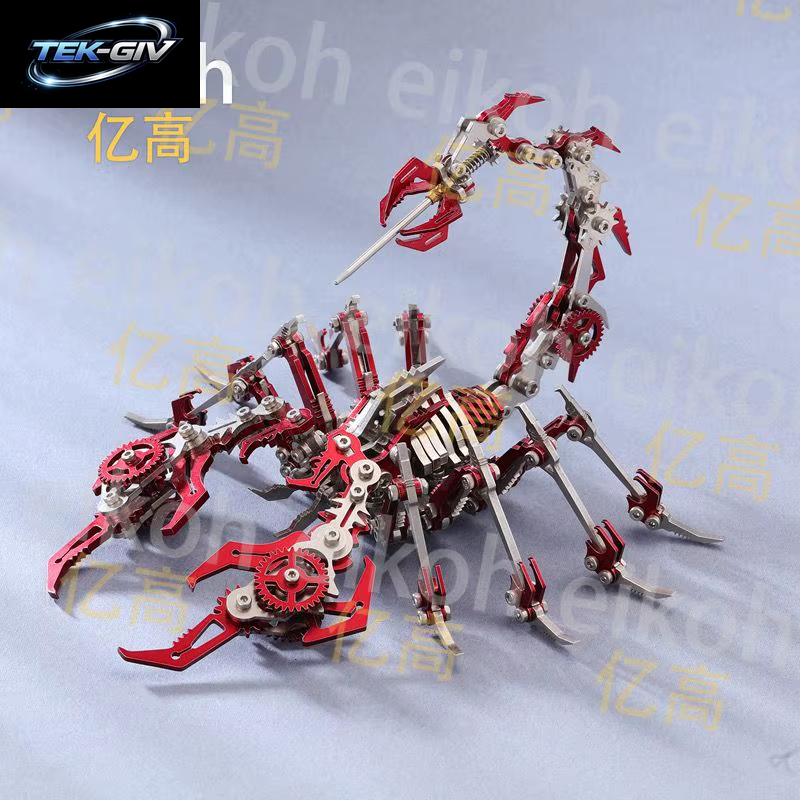 Skorpion-Modellspielzeug Aus Edelstahl – Mechanisches 3D-Puzzle, Diy-Montageset, Kreatives Geschenk Für Erwachsene Und Kinder, 380 G