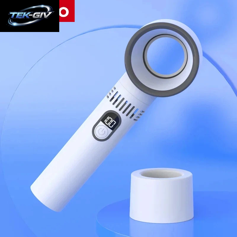 Lenovo Mini Handventilator 100 Geschwindigkeiten Turbo-Windpistole USB Wiederaufladbar Tragbares Outdoor-Kühlgerät 2026 Neu