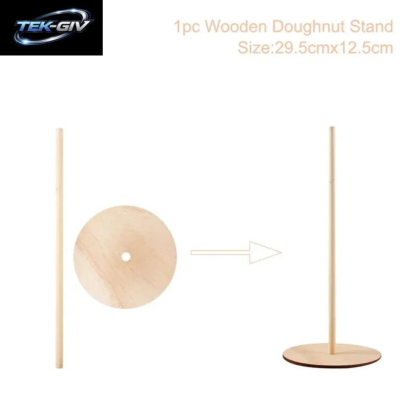 Holz Donut Wandständer Donut Party Dekoration Donut Halter Hochzeit Party Dekor Geburtstag Party Supplies Baby Shower