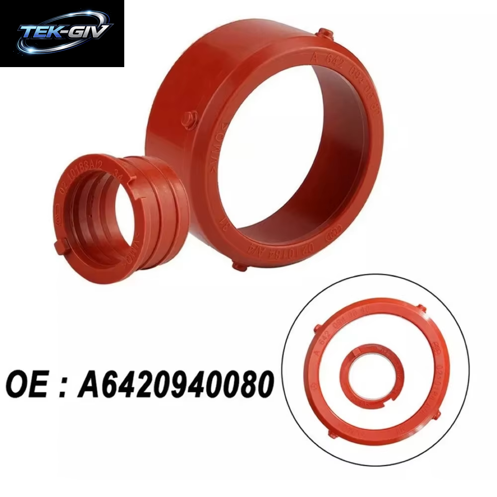 Dichtungsring-Set Für Turbo-Ansaug- Und Entlüfter Aus Rotem Gummi a 6420940080 6420940580 Für Mercedes-Benz OM642 CDI CRD Autozubehör