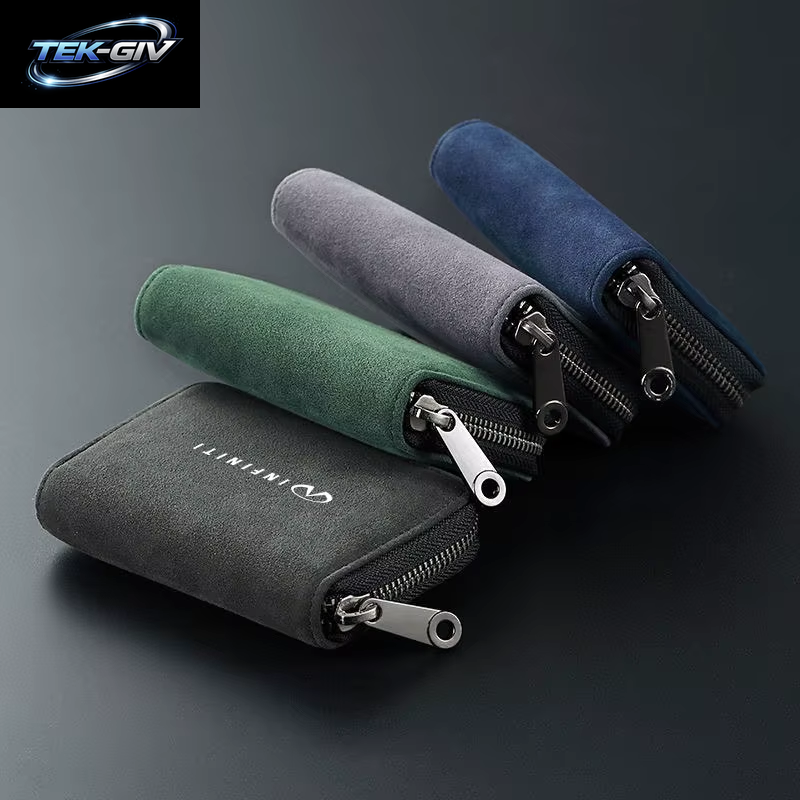 Horizontaler Reiß Verschluss Karten Halter Wildleder Schutz Tasche Für Infiniti Fx35 Q50 Q30 Esq Qx50 Qx60 Qx70 Ex Jx35 G35 G37 Ex3 Zubehör