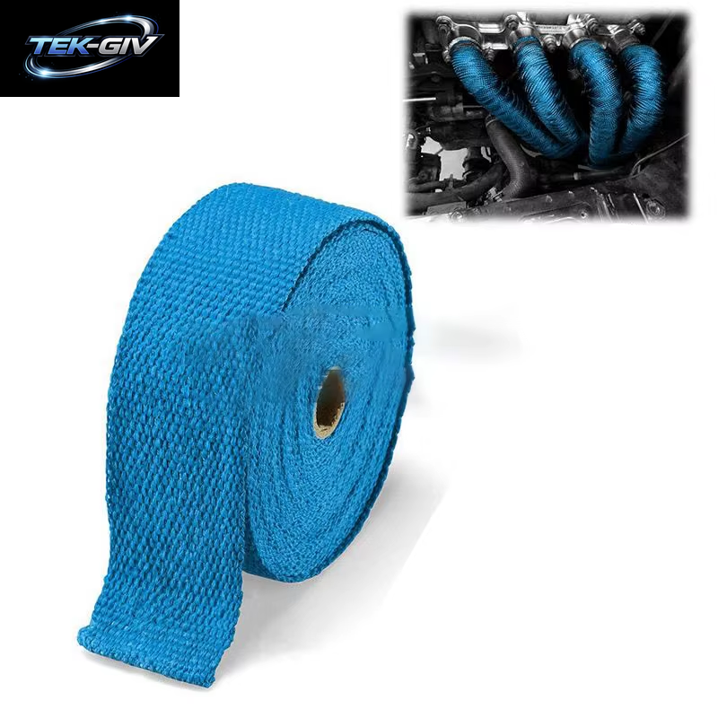 Motorrad Auto Auspuffrohr Wrap Band Wärme Wrap Blau Schwarz 1,5 Meter Auto Auspuffrohr Wrap Isolierung Faser Band Auto Zubehör
