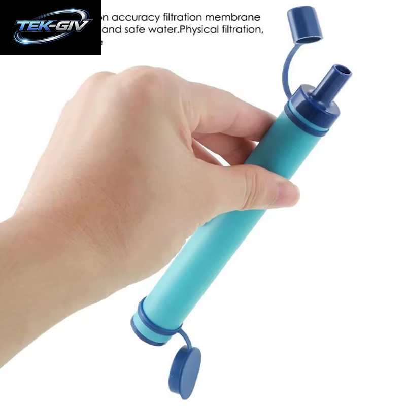Outdoor Mini Wasserfilter Stroh Camping Reinigung Tragbarer Wanderwasserreiniger Für Überleben Oder Notfallbedarf