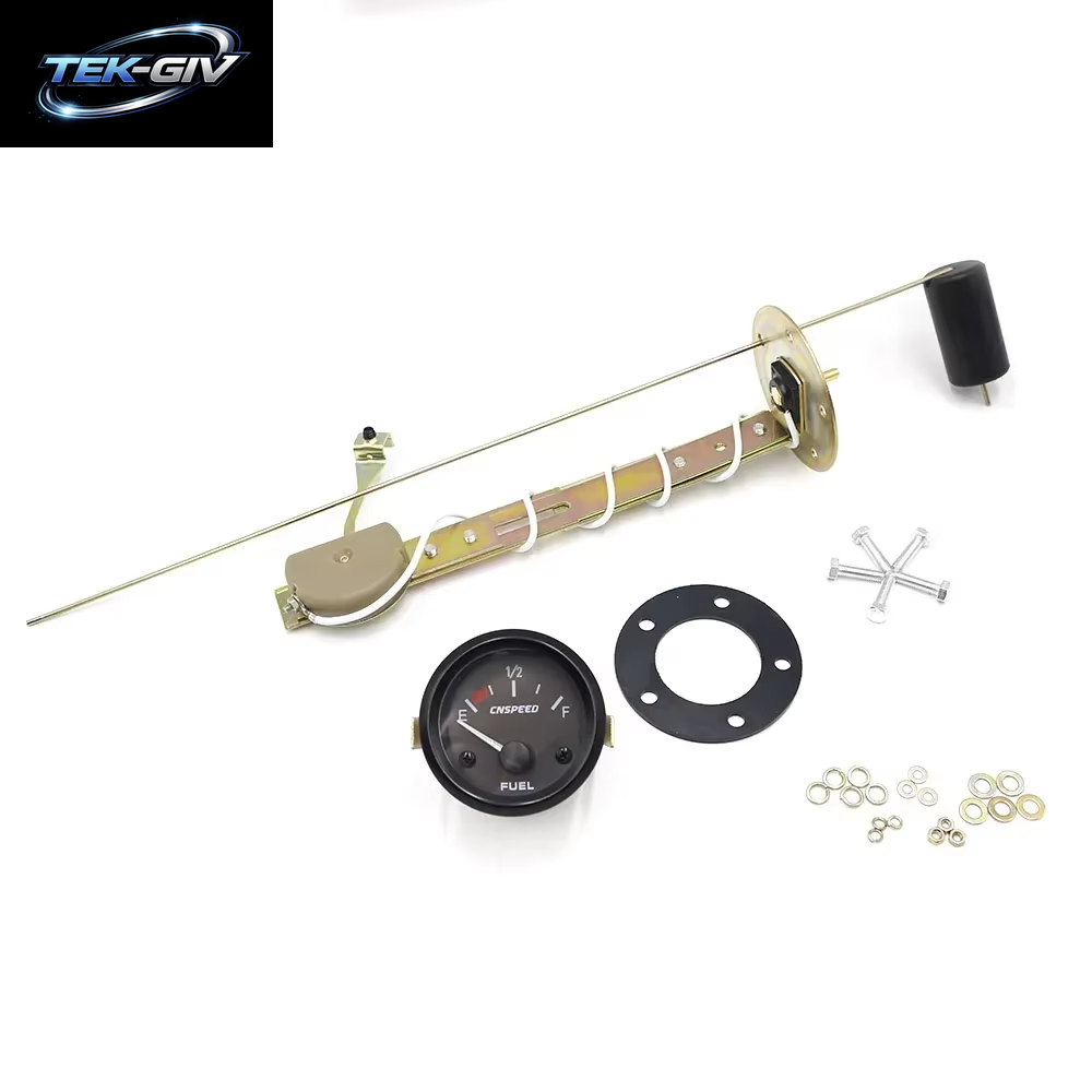 2 "52Mm Universal 12V Auto Auto Kraftstoffs Tands Anzeige Mit Kraftstoff Float Weiß Zeiger Retro Weißlicht Auto Kraftstoff Zähler