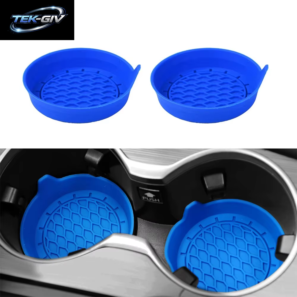 Universal 8 Cm Weiche Silikon Auto Tasse Untersetzer Anti-Slip Tasse Halter Wasserdicht Sieben-Proof Spill Untertasse Auto Innen Zubehör