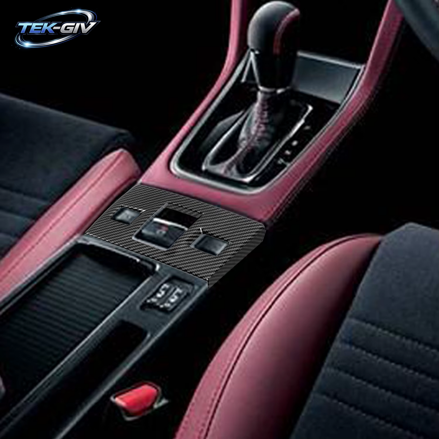 Für Subaru Wrx Sti 2010-2015, Levorg 2014-2017 Ruß Ruß Automatische Schalt Kasten Platte Dekorative Abdeckung Verkleidung Autozubehör