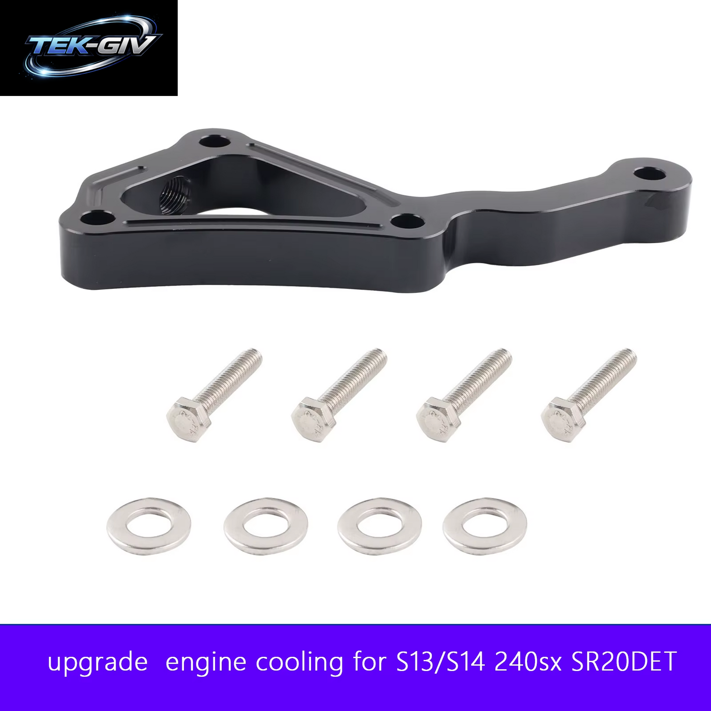 Billet-Aluminium-Kühlmittel-Halsabstandshalter Für Nissan 240SX S13 S14 S15 SR20DET Enging-Kühlung