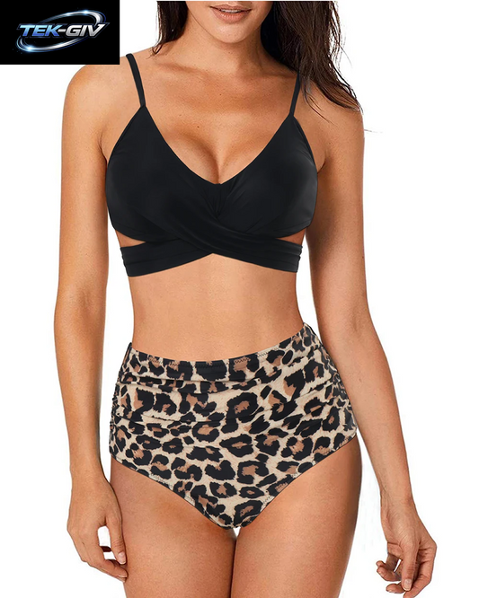Push-Up Bikini Damen Badeanzüge 2026 Sexy Bademode Brasilianisches Bikini-Set Hohe Taille Biquini Schwimmanzüge Einfarbige Strandkleidung