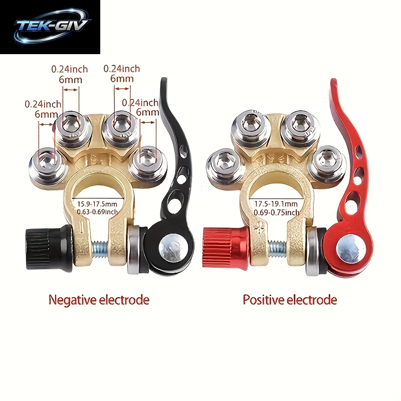 5/10 Stück Autobatterie Schnelltrennklemme Autobatterie-Anschluss-Set Batterie Universal-Kabeladapter Fahrzeug SUV LKW