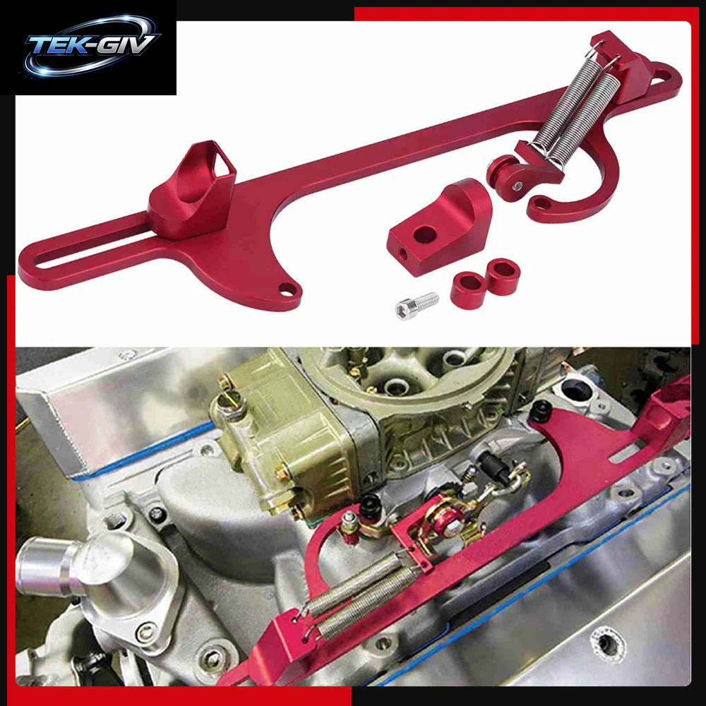 Billet Aluminium Gaszug Vergaserhalterung Für Holley 4150 & 4160 Serie Vergaser Rot