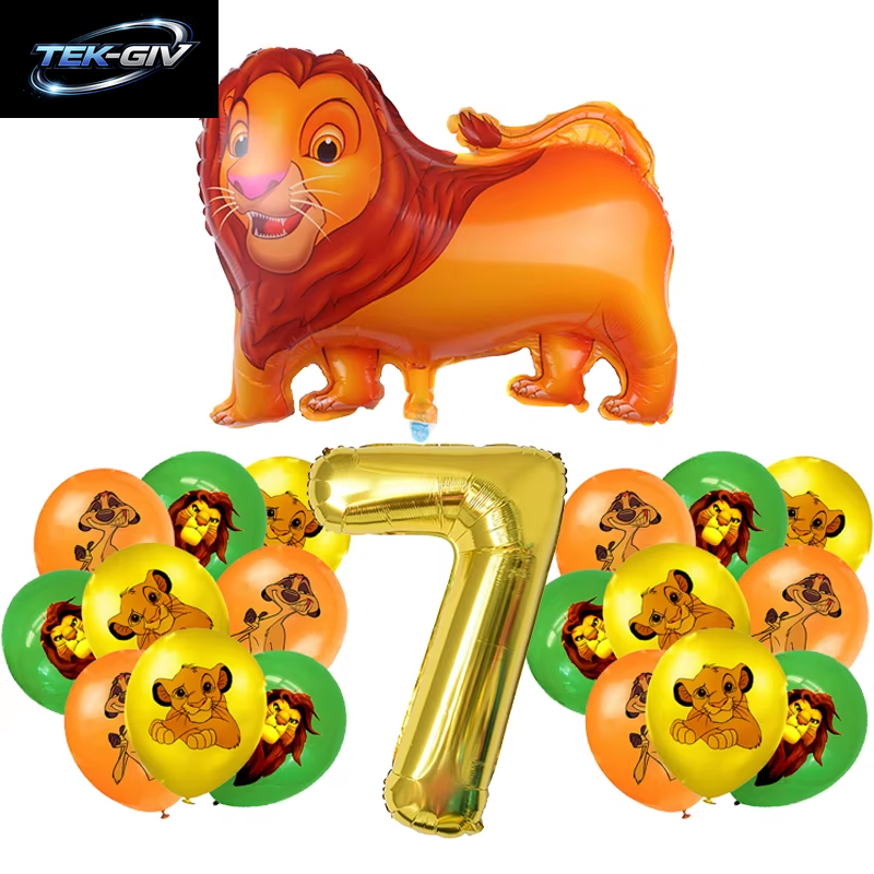 Disney Der König Der Löwen Geburtstag Party Dekoration Neue Teller Tassen Servietten Tischdecke König Löwe Geburtstag Ballon Party Favor Ballon