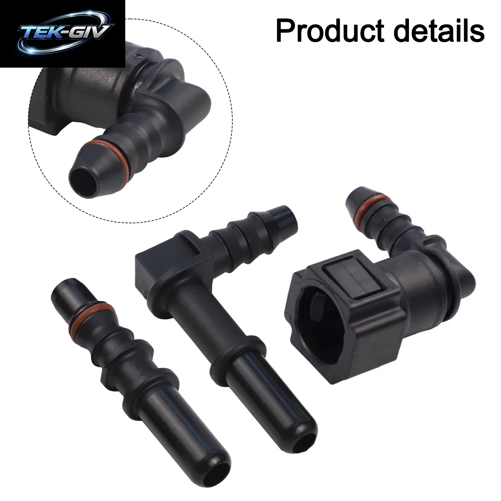 Autos Kraftstoffleitungsschläuche Schnellverschluss Winkel 7,89 Mm ID6 Fitting Auto Kraftstoffleitung Gummischlauchkupplung Zubehör