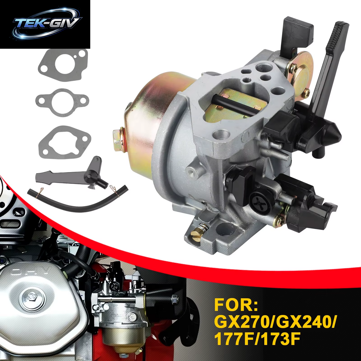 Ersetzen Sie Den Vergaser-Kit Für Honda-Benzinmotor Gx270 Gx240 173F 177F Japanisches Trimmer-Vergaserteil
