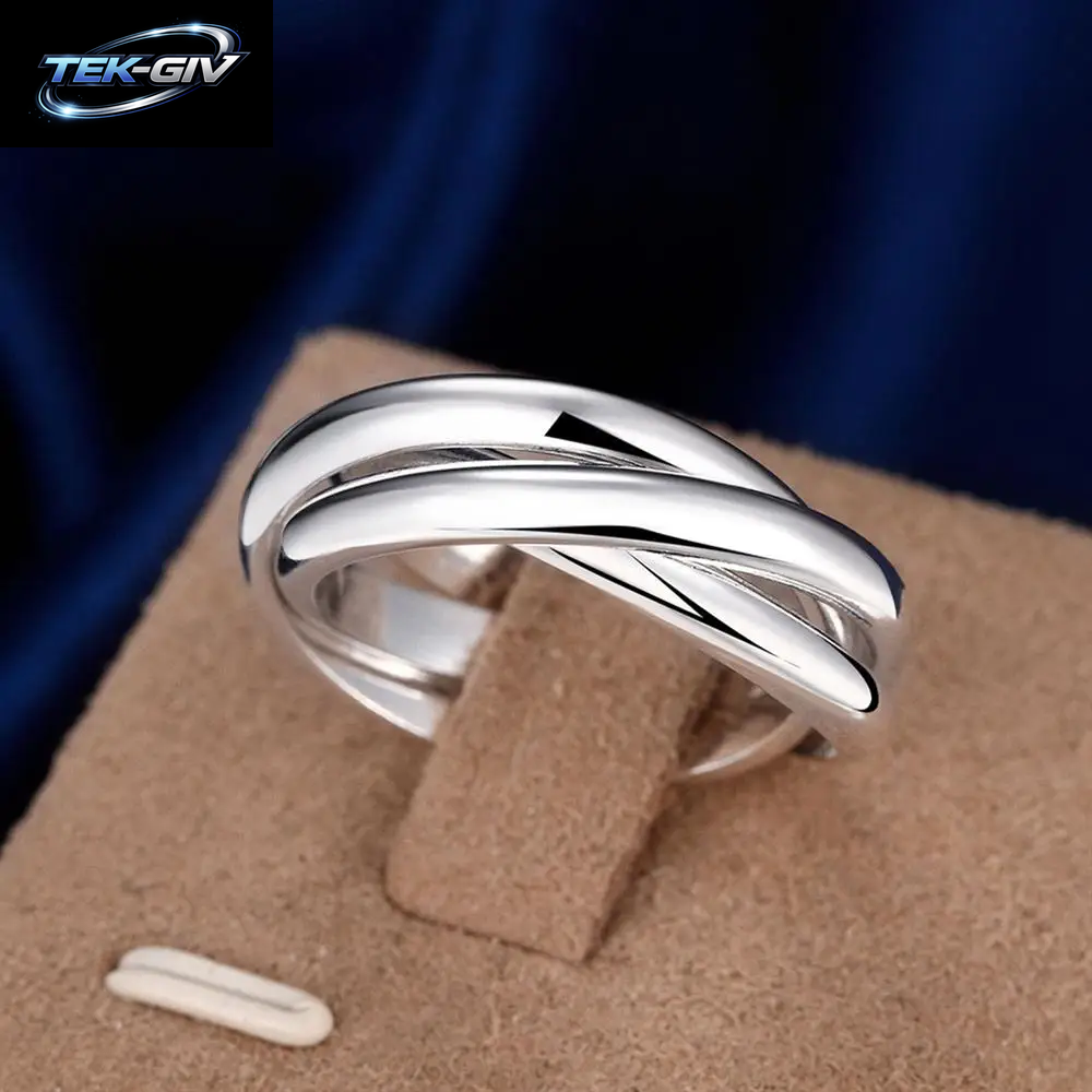 925 Sterling Silber Drei Runde Frauen Ringe Edler Schmuck Großhandel Trend Produkte Angebote Mit Chshine Schmuck