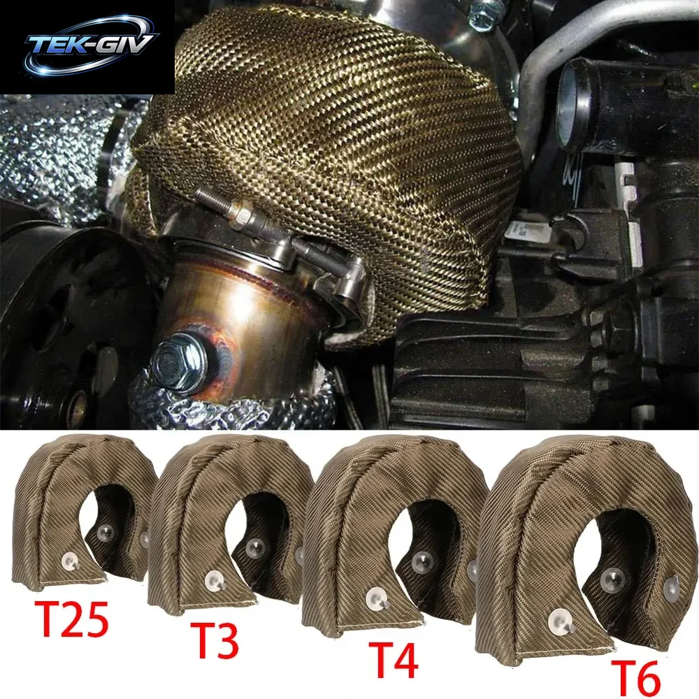 Glasfaser Turbo Hitteschild Turbolader Deken Cover T2 T25 T28 T3 T4 T6 Meest Turbine Hochtemperaturschutz Wrap Heat