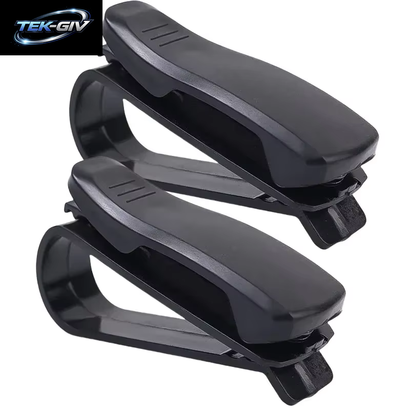 1/4PCS Auto Sonnenblende Sonnenbrille Clip Auto Gläser Halter Tragbare Ticket Karte Klemme ABS Brillen Fall Auto Zubehör