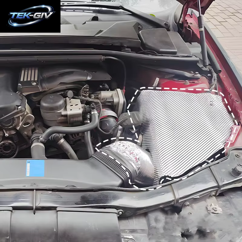 Silber Geprägte Aluminium-Hitzeschild-Auspuffanlagen, Elektrische Turbo-Wärmedämmung, Isolierte Aufkleber-Auspuffanlagen Mit Automatischer Temperatur