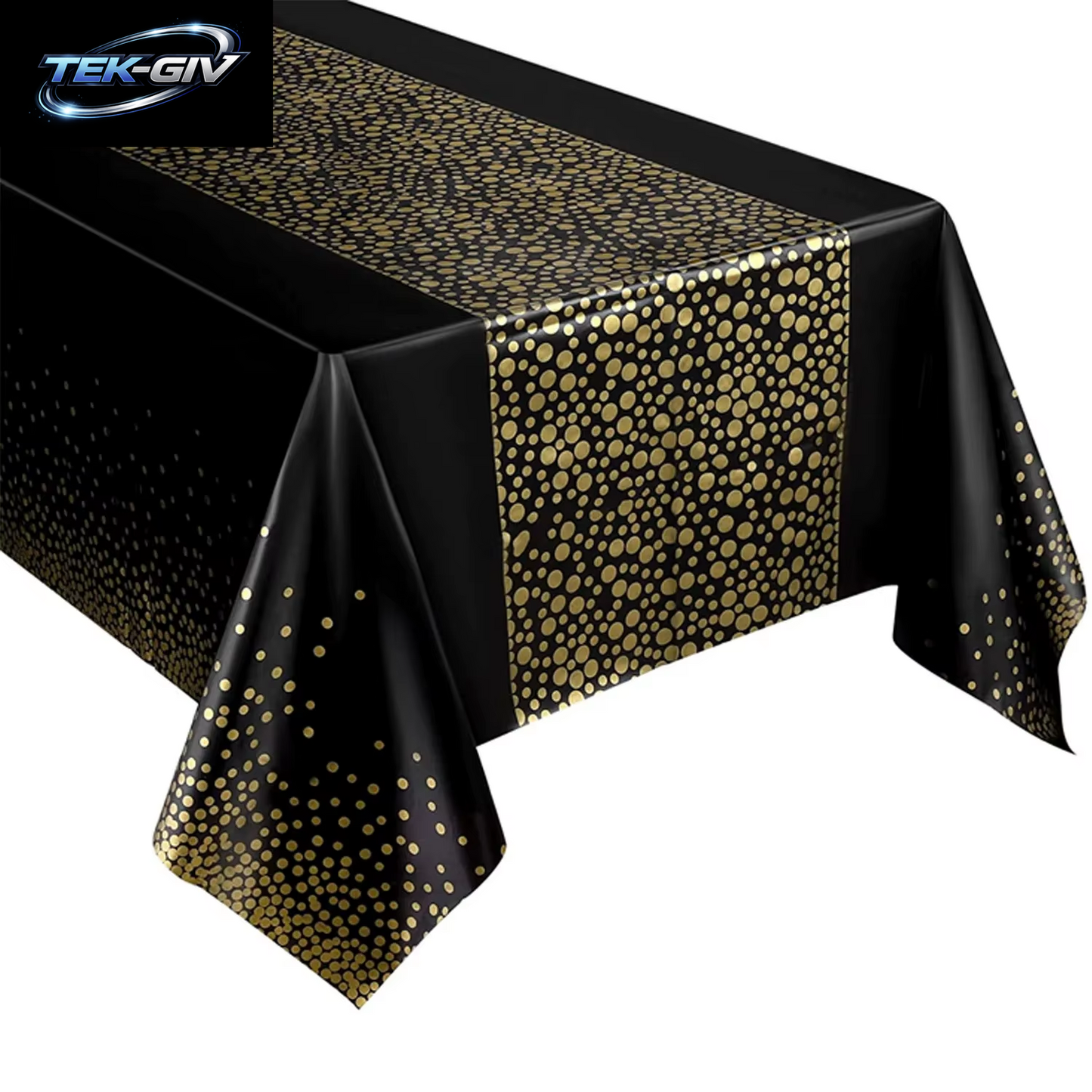 1 Stück Kleine Gepunktete Einweg-Tischdecke, Verdicktes Wasserdichtes Pevatablecloth, Dekoration Für Zuhause, Hochzeit, Geburtstag, Party, 54,4 X 108 Zoll