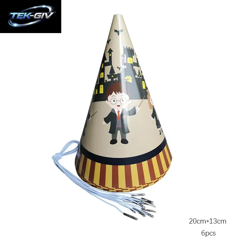 Harry Potter Ballon Hogwarts Hintergrund Eule Schule Happy Birthday Banner Party Dekoration Tortendekoration Einweg-Tischgeschirr